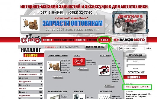 Новая рубрика «СТАТЬИ»!